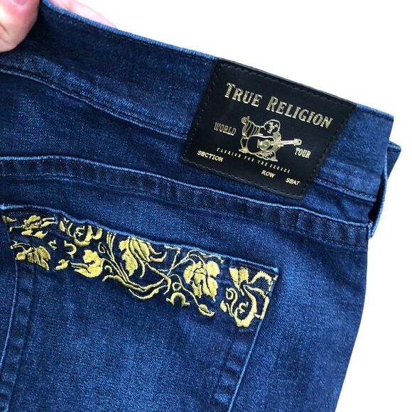 True Religion Jeans Size 40 ROCCO RELAXED SKINNY Blue - Picture 7 of 11